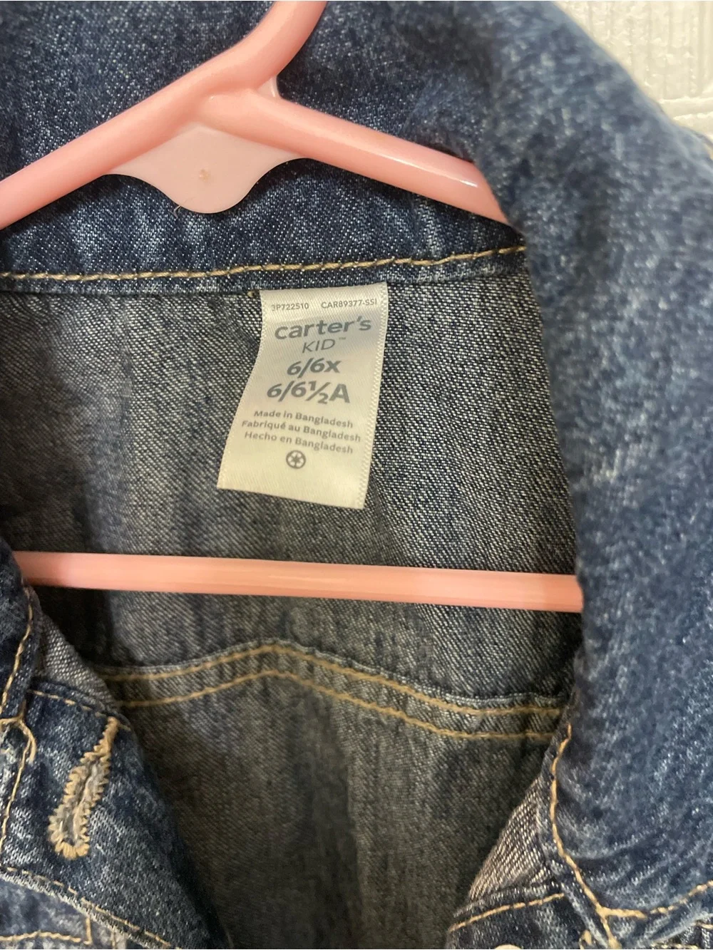Carter's Blue Denim Jean Jacket for Kids